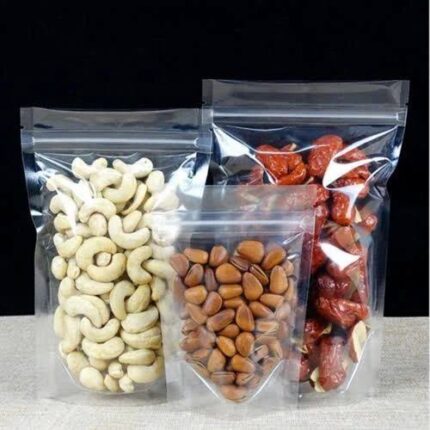 Transparent standup pouch with ziplock