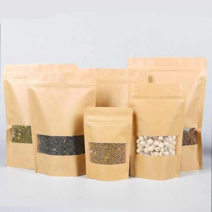 Brown Stand-Up Pouch Premium Kraft Packaging Solution